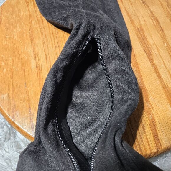 Circus by Sam Edelman Peyton Size 6 Over The Knee Black Faux Suede Pull On Boots - Picture 6 of 11